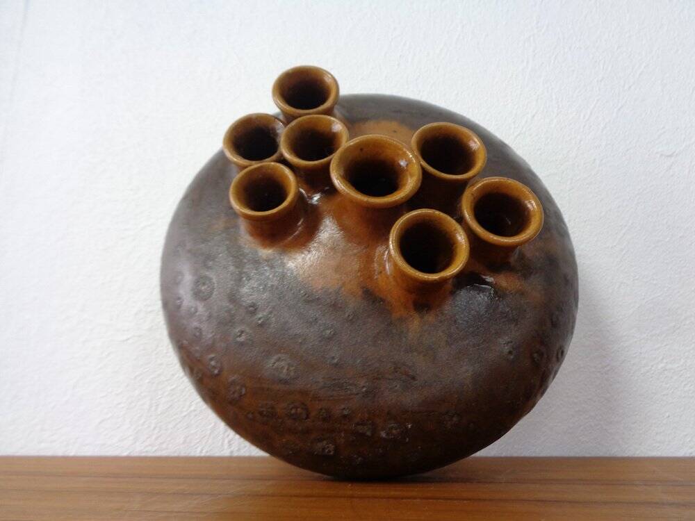 Ceramic Mushroom Vase, 1960s