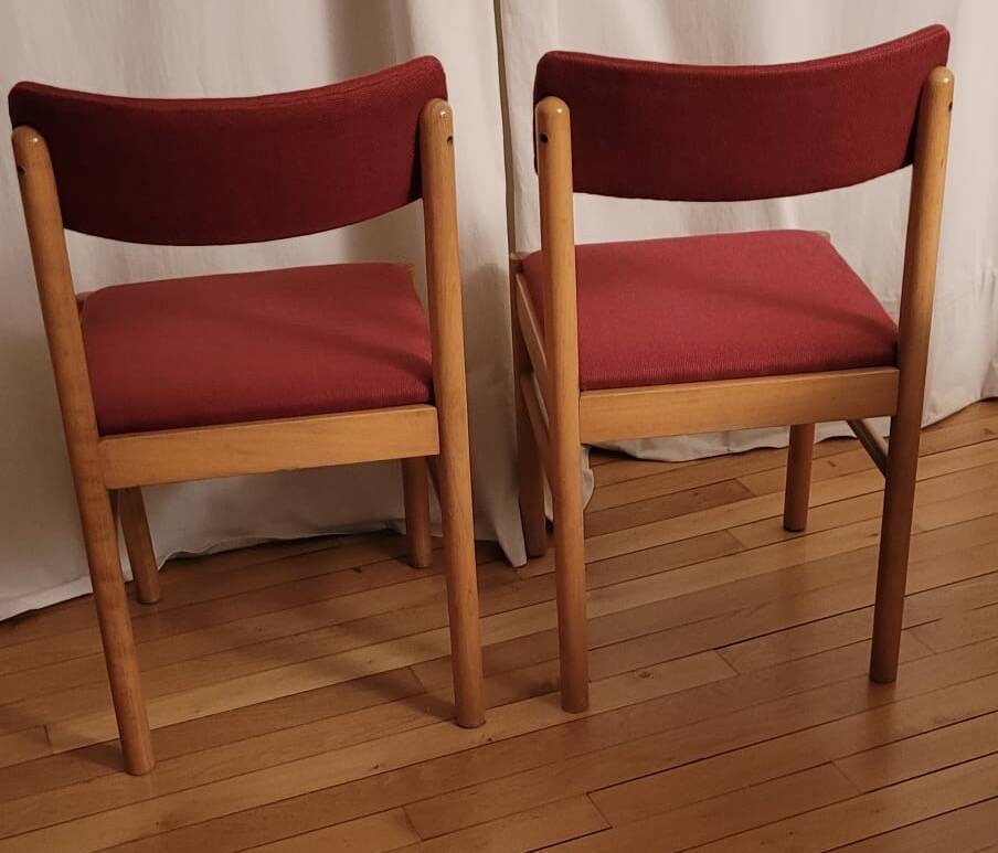 Set of 4 vintage Baumann chairs