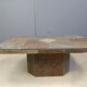 Brutalist slate stone coffee table, 1980s