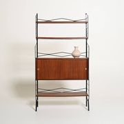 Teak bookcase with drawer cabinet, 1950s-1960s