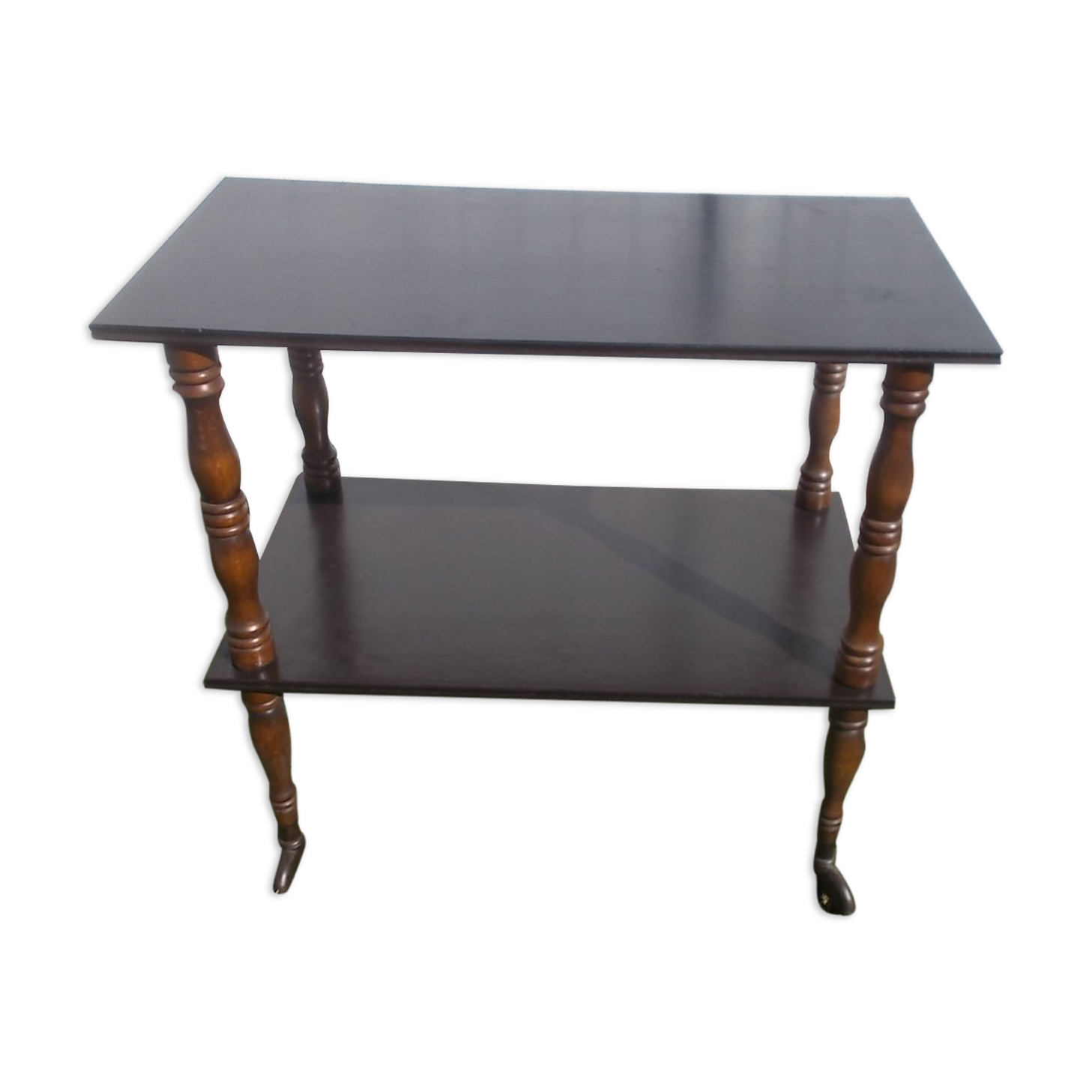 Wooden rolling table