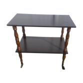 Table desserte roulante bois