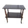 Table desserte roulante bois