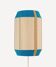 Large Prussian blue wall lamp – cinnamon