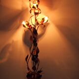 Gold-plated tree floor lamp by Hans Kögl, 1970s