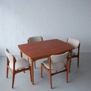 Dining table in Danish oak and teak.