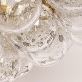 Extra-large glass Tulip chandelier by Kaiser, Germany, 1960s.