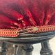 Blackened wooden piano stool Napoleon lll style