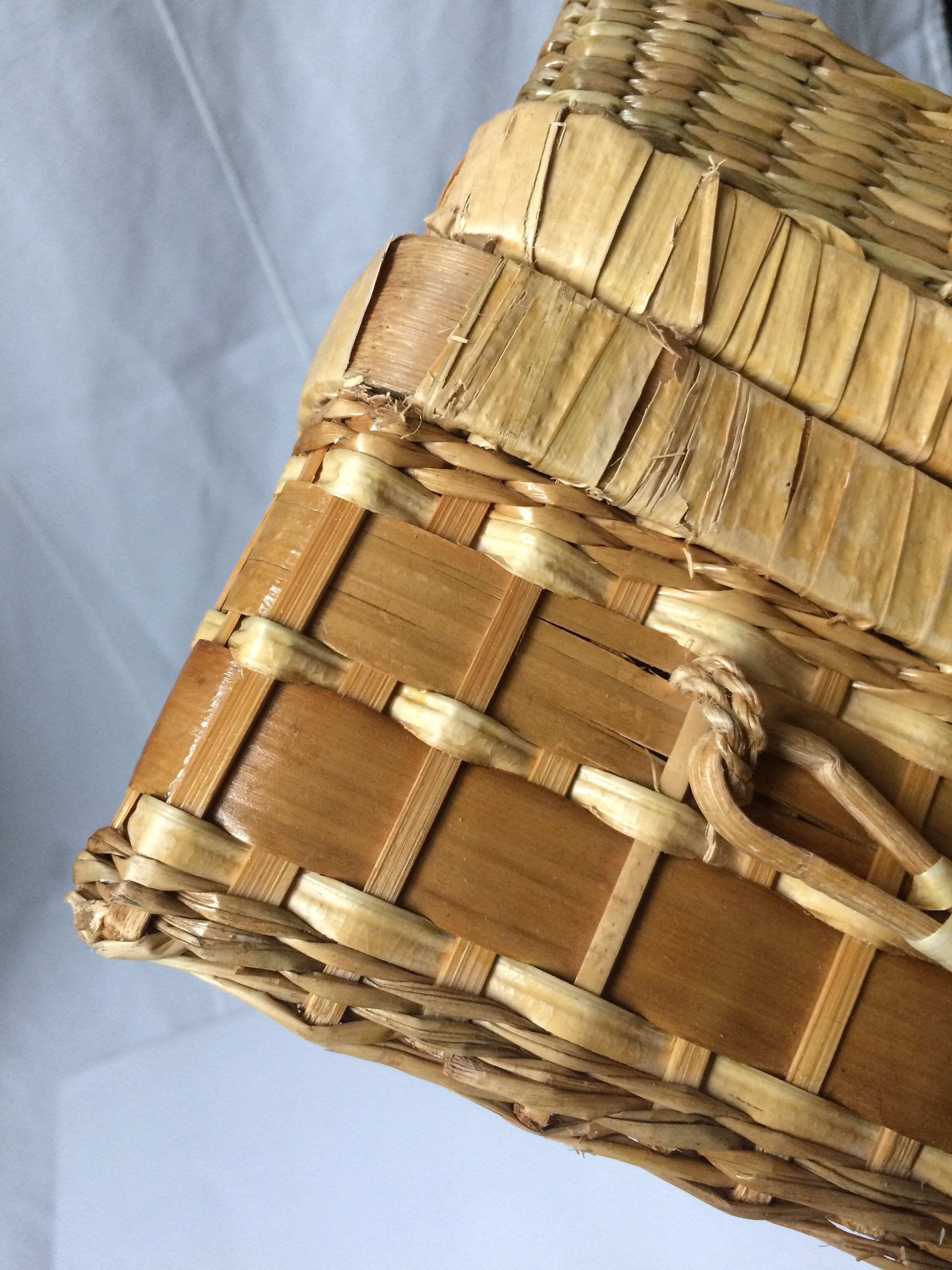 Vintage rattan/wicker case