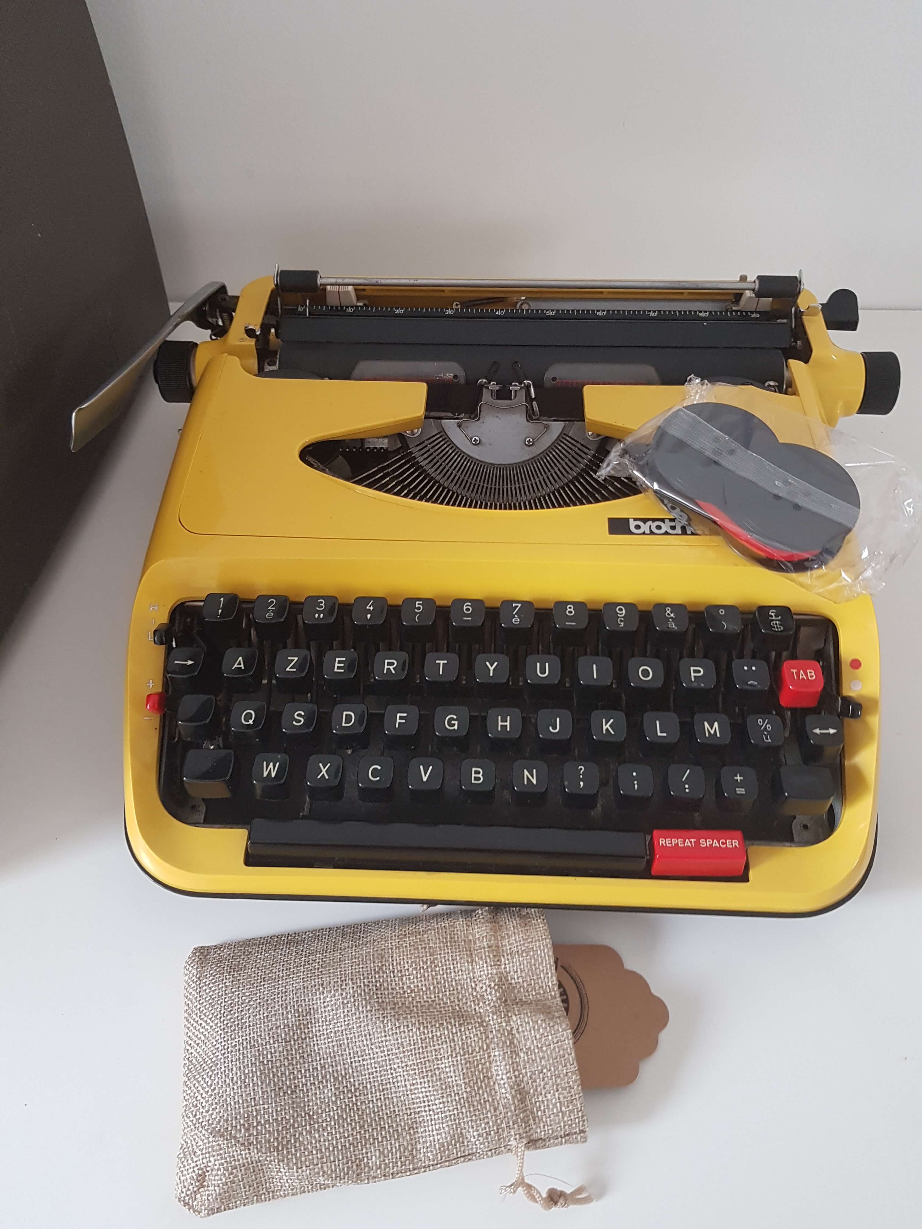 Brother Yellow Typewriter