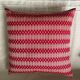 Coussin Kachin rouge beige 50x50 cm