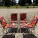 Fauteuils de jardin pliants vintage