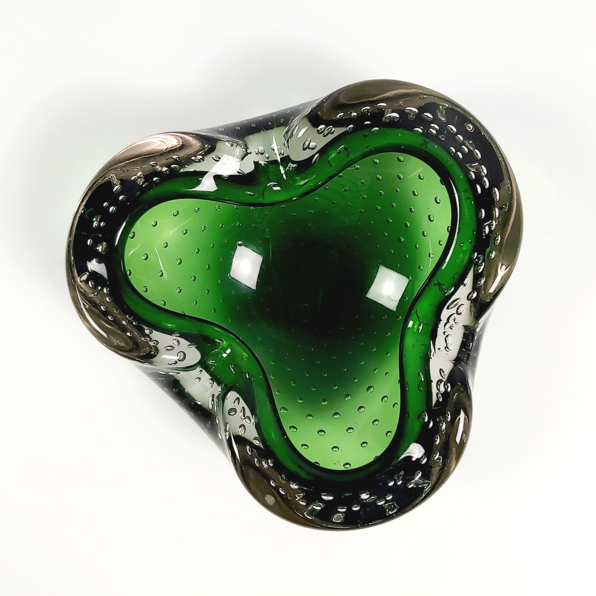 Murano Bullicante Glass Bowl or Ashtray from Made Murano Glass, 1960s