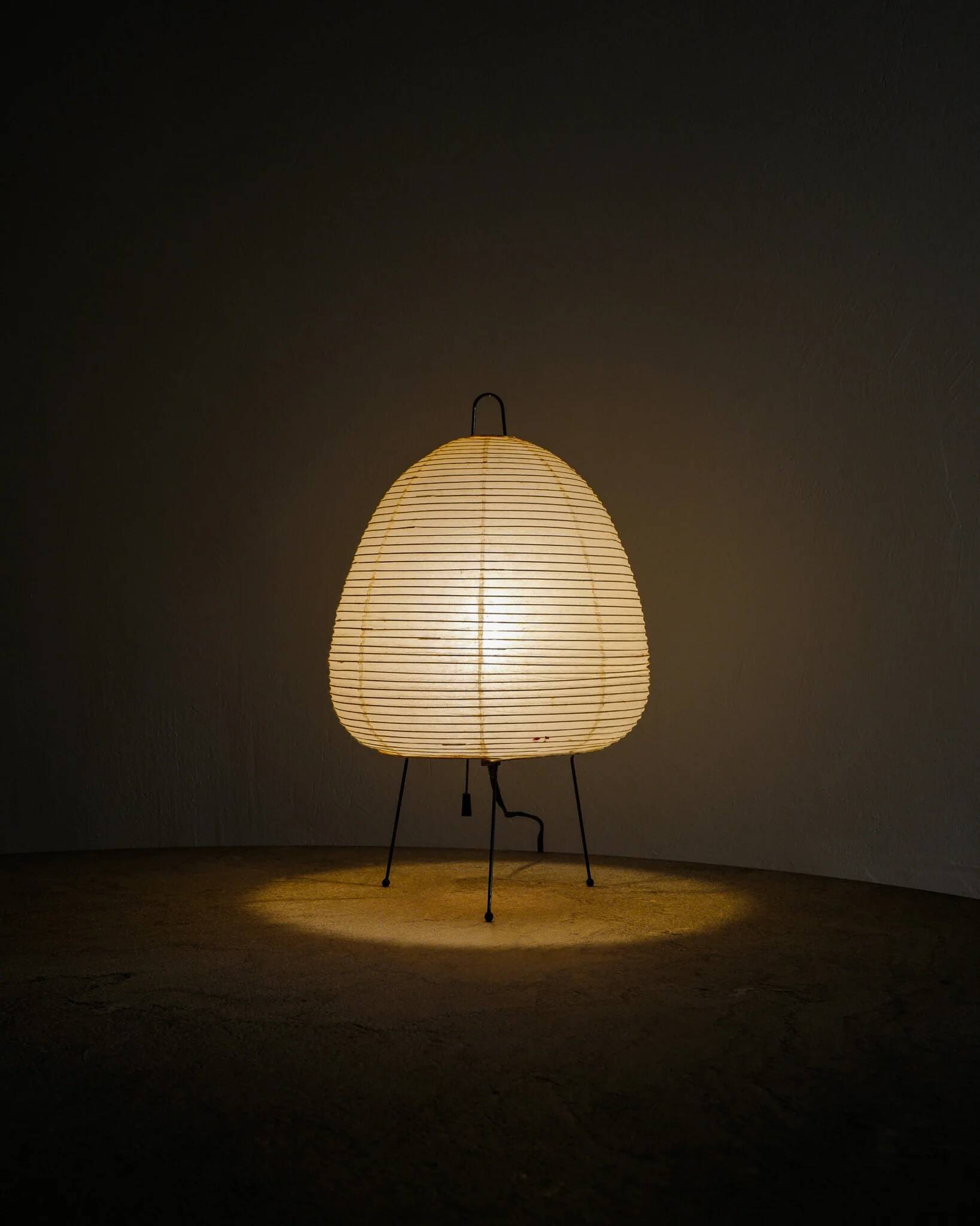 Vintage Mid Century "1A" Desk Table Lamp by Isamu Noguchi Japan, 1950s