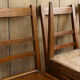 Lot de 4 chaises période Reconstruction bois massif