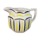 Vintage Ceramic Jug with Yellow and Black Decoration