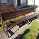 Pair of antique church pews