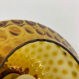 Limburg Glashutte glass hanging lamp , 1970