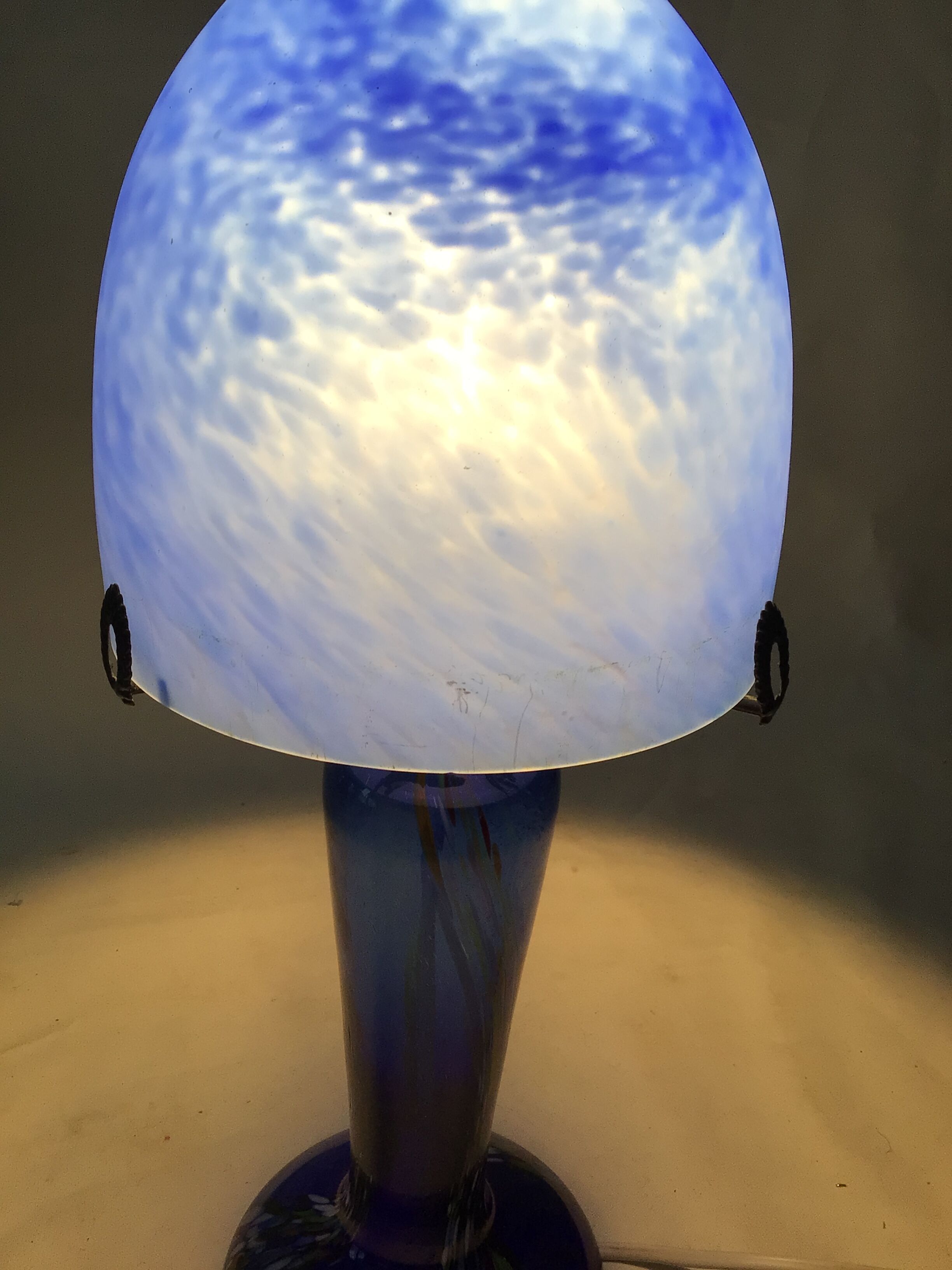 Mushroom lamp art deco
