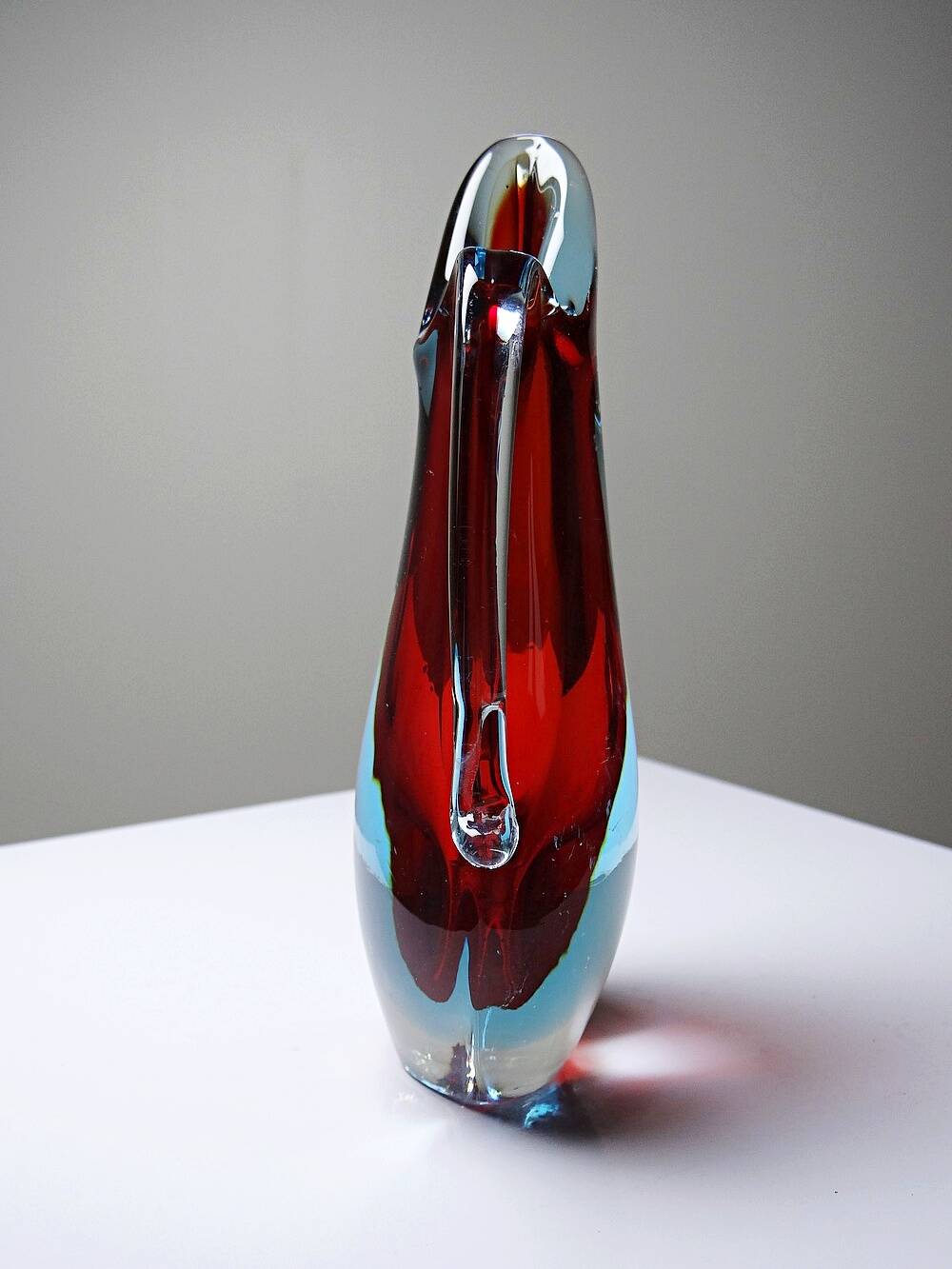 Vase pitcher submerged att. Flavio Poli, Murano 1960-1970