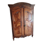 Armoire mariage charolaise massif d'époque