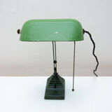 Art Deco bankers lamp, 1930s, Bohemia