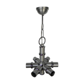 Vintage space age hanging lamp with 6 light points
