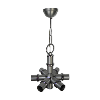 Suspension vintage space age avec 6 points lumineux