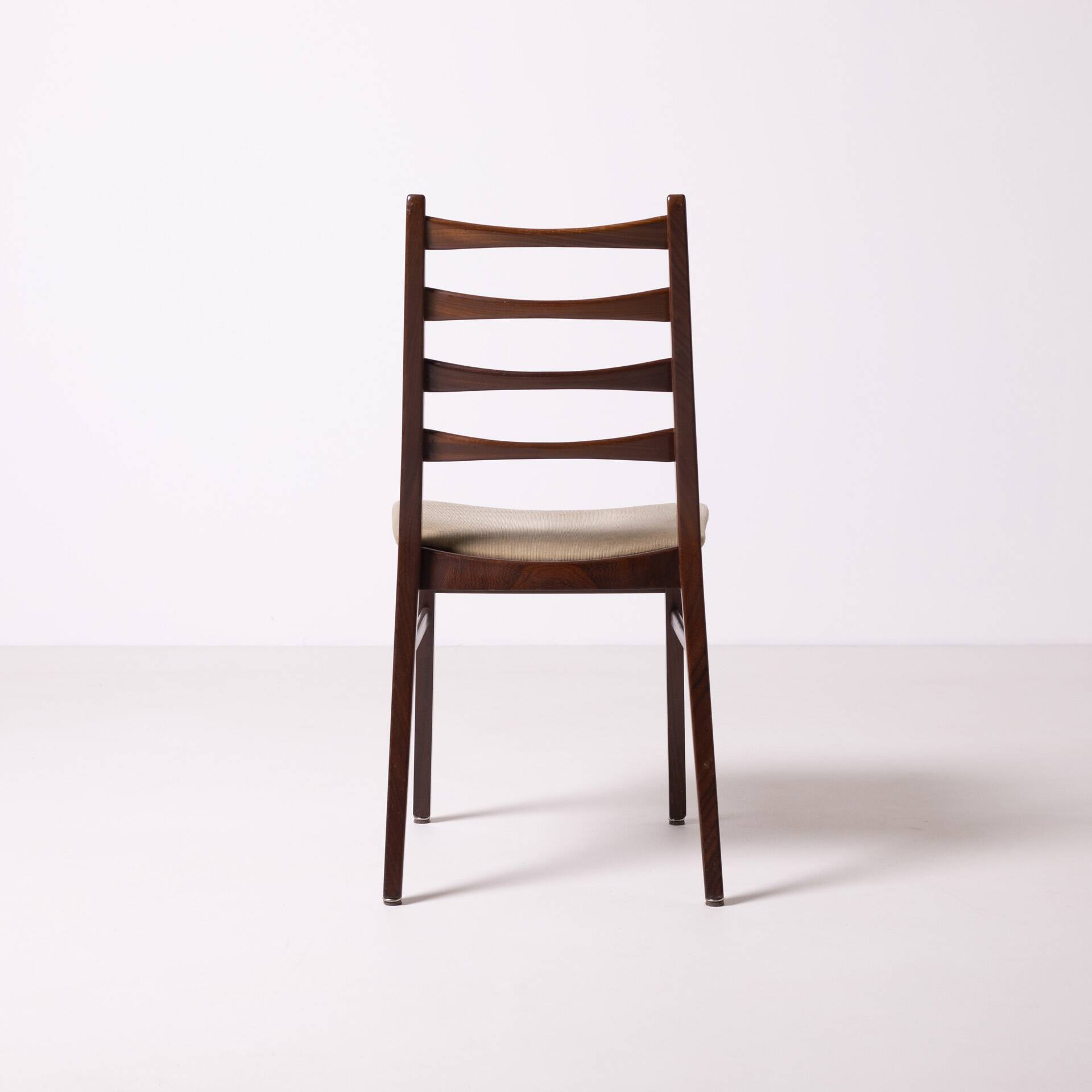 Set of 5 midcentury afromosia teak danish dining chairs, Denmark, 1960s