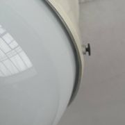 Mid-century Italian space age ceiling lamp by Gianemilio, Pietro and Anna Monti for Kartell, 1950s.
