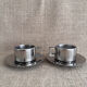 2 stainless steel Space Age cups STO Casalinghi inox