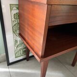 Vintage wooden bedside table