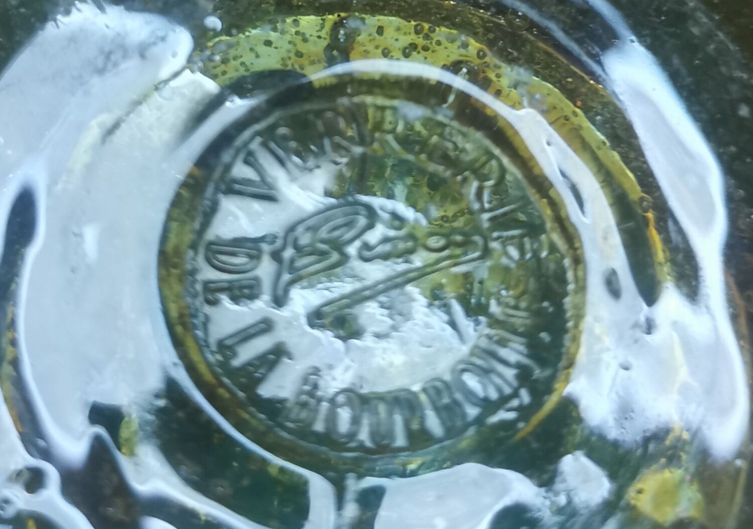 Bubbled water glasses Bourboule glassware