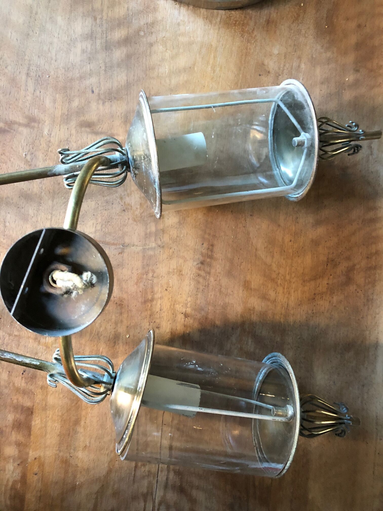 Large pair of 50 wall light Lunel, thrush model