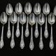 12 small Silver Metal Spoons Art Nouveau - Adolphe Boulenger