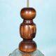 1970s brutalist glass pendant, vintage Swedish pendant.