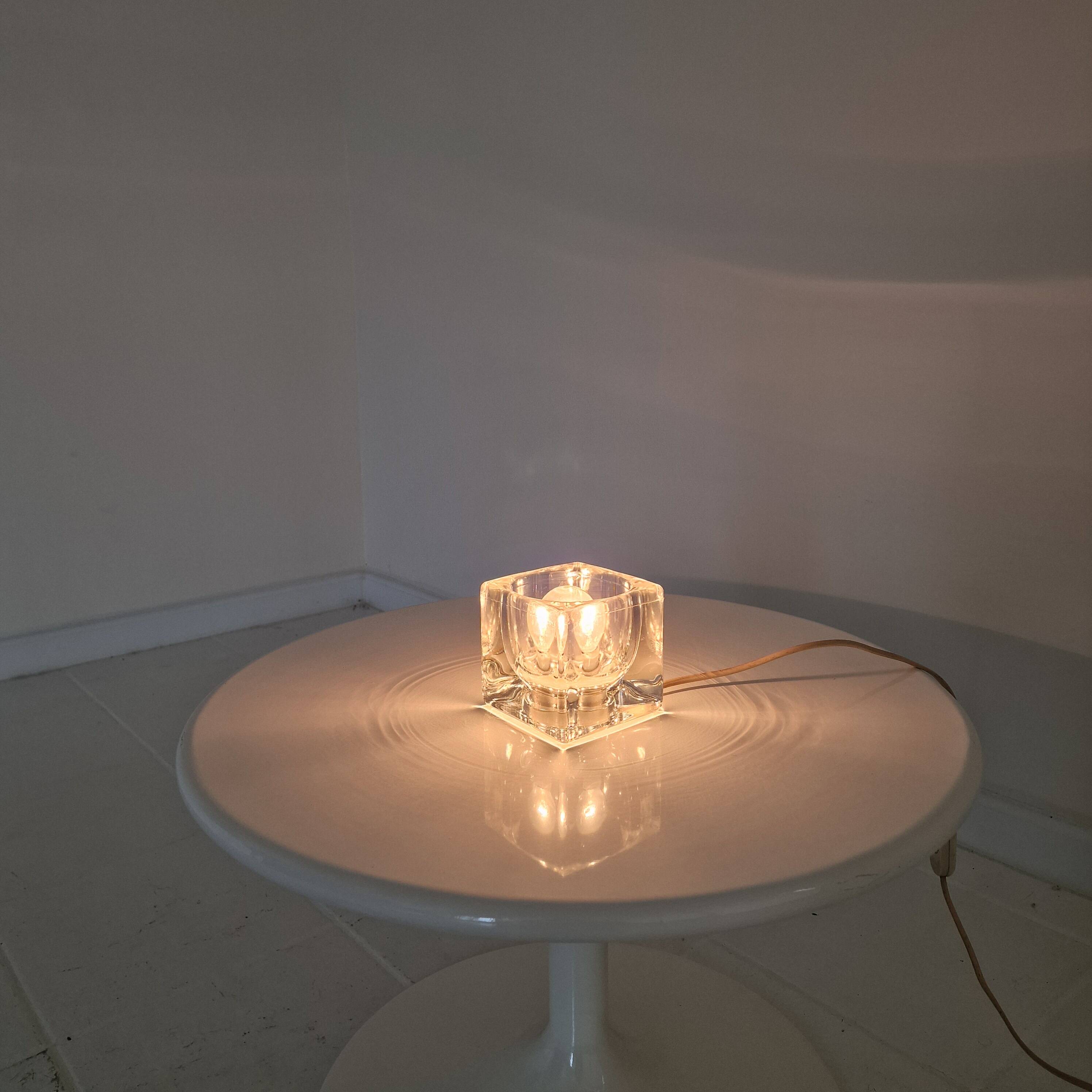Lampe de table Ice Cube de Peil & Putzler, Allemagne, années 1970