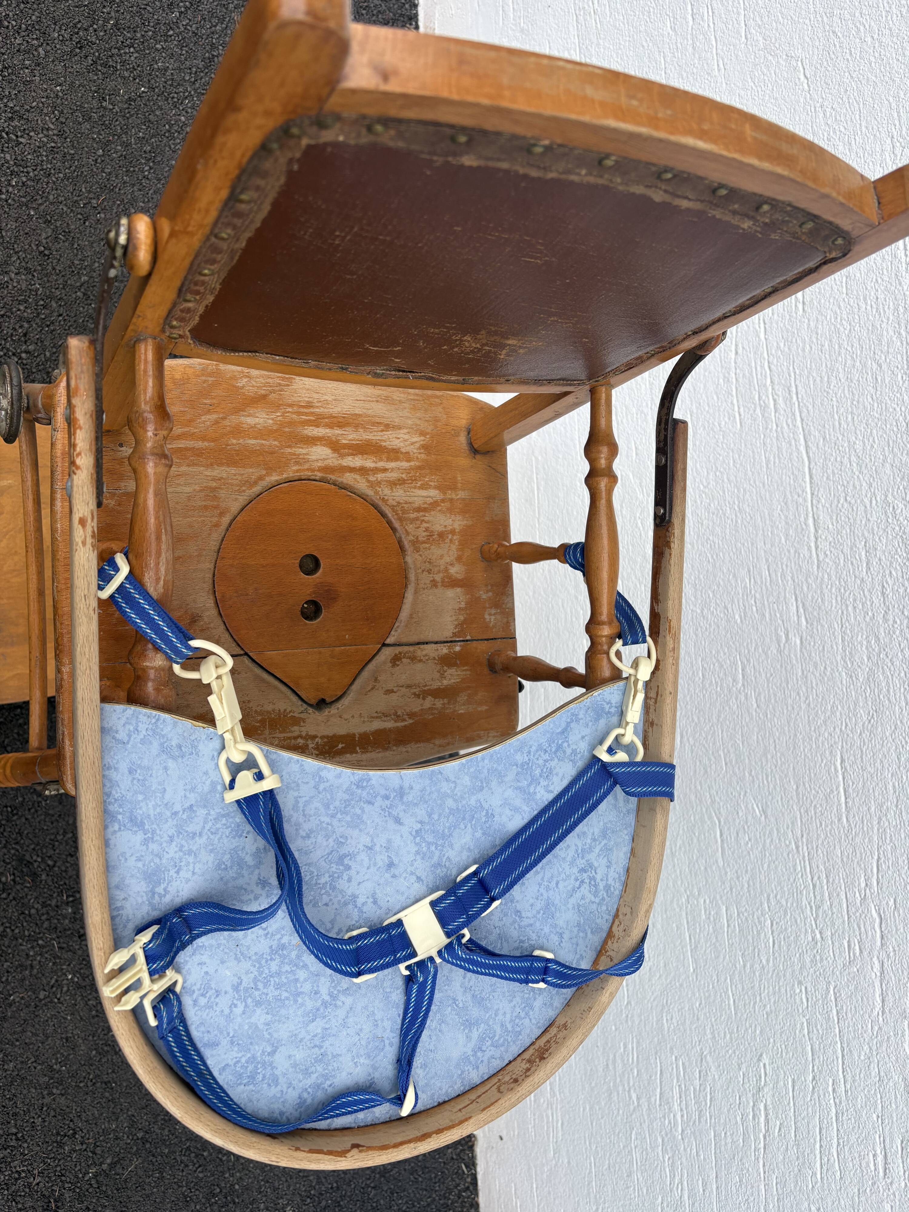 Vintage wooden high chair