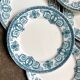 6 flat plates Léon Graves in ironstone, "Marie-Louise" service