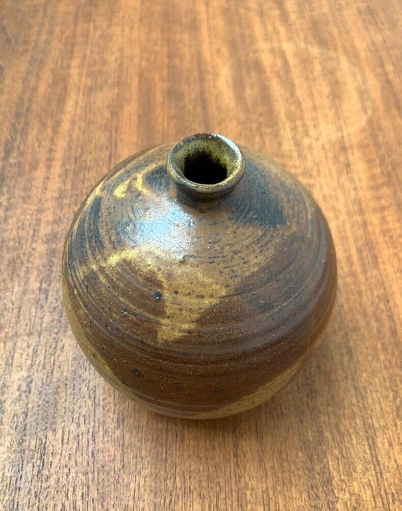 Mid-century German studio pottery vase from Töpferei Stock, 1960s.