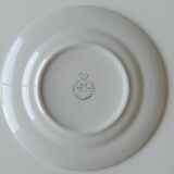 Assiette murale en céramique bleue signée Royal Swan, Angleterre, 1950