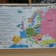 Vintage school map MDI Europe - Second War