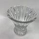 Transparent crystal vase tulip shape