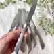 7 Vintage stainless steel Art Deco style knives made in France