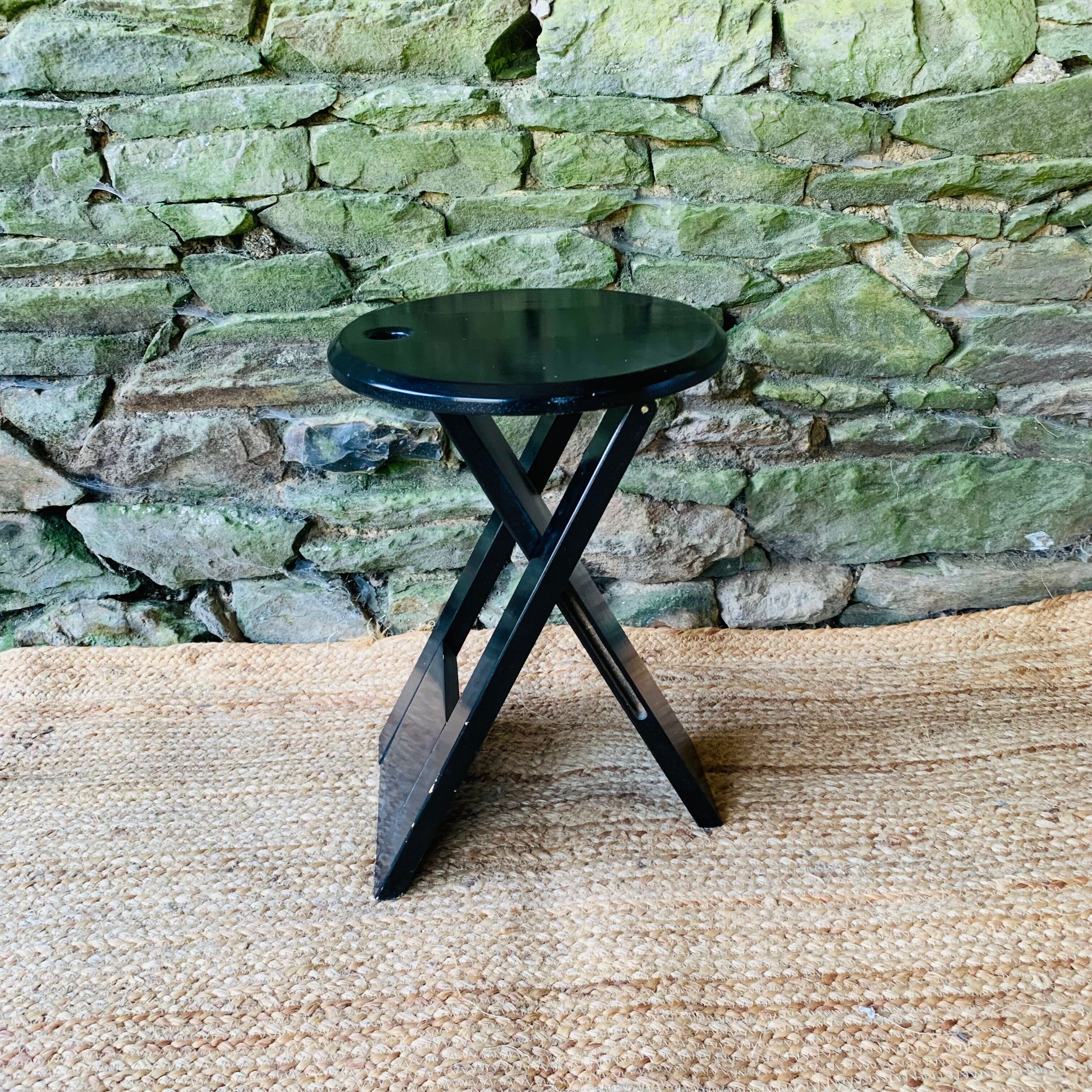 Suzy black stool by Adrian Reed