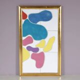 1990s framed ceramics artwork by Jan Snoeck, Netherlands