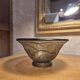 Smoked glass bowl from the Art Deco period, signed Pierre D'Avesn