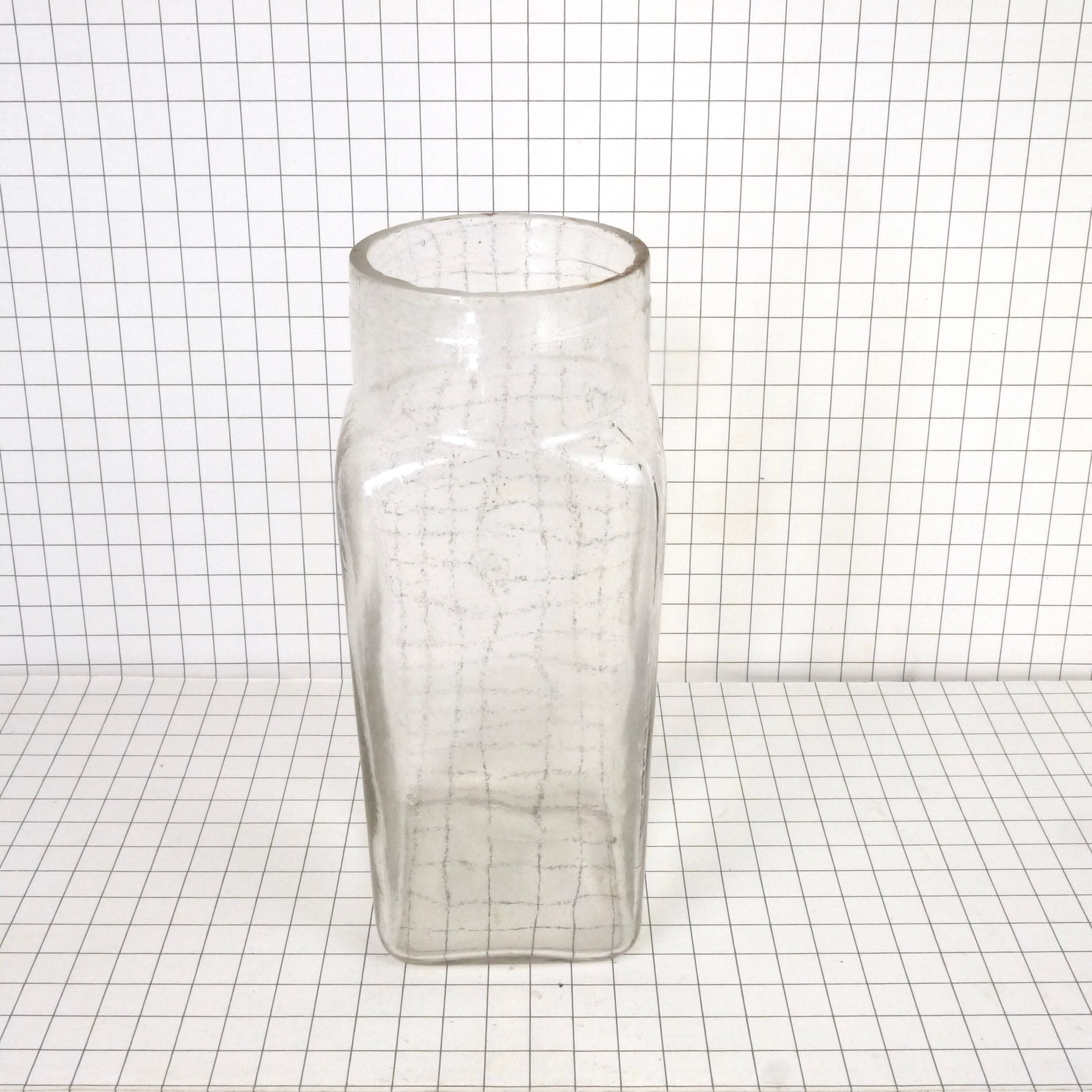 Glass vase, old pharmacy jar