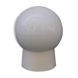 White globe sconce