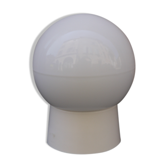 White globe sconce